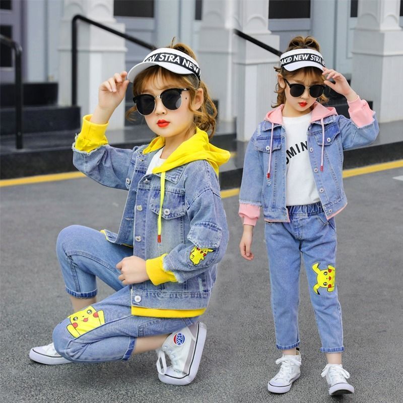 Girls spring and Winter jacket two-piece suit (Available)