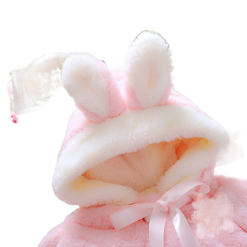 Winter new classic little rabbit shawl sweater jacket for girls (Available)