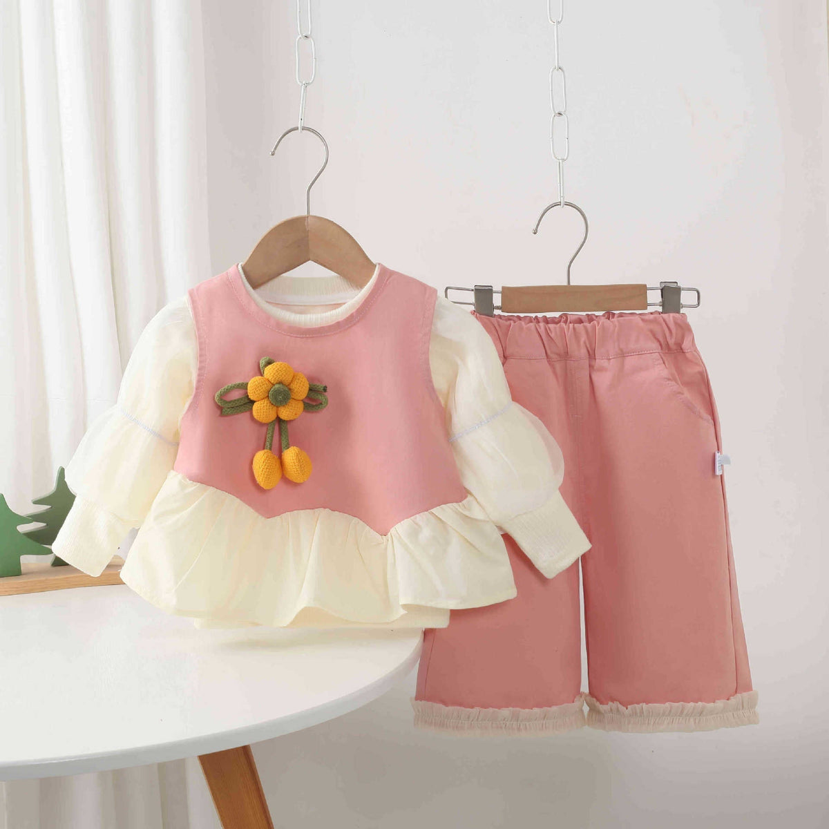 2026 Spring and Autumn Fashionable Three-Piece Set for Infants and Toddlers, Factory Direct Sale, Versatile Korean-Style Daily Outfits for Babies