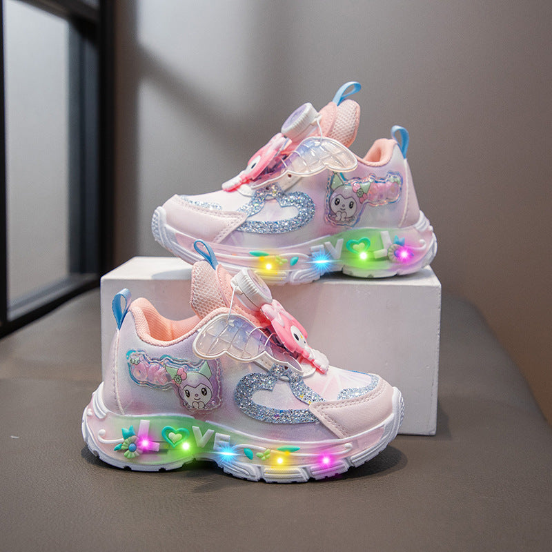 New Led Light Kids Shoes Student