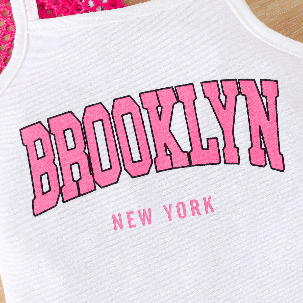 Printed suspender skirt fashionable and versatile summer children