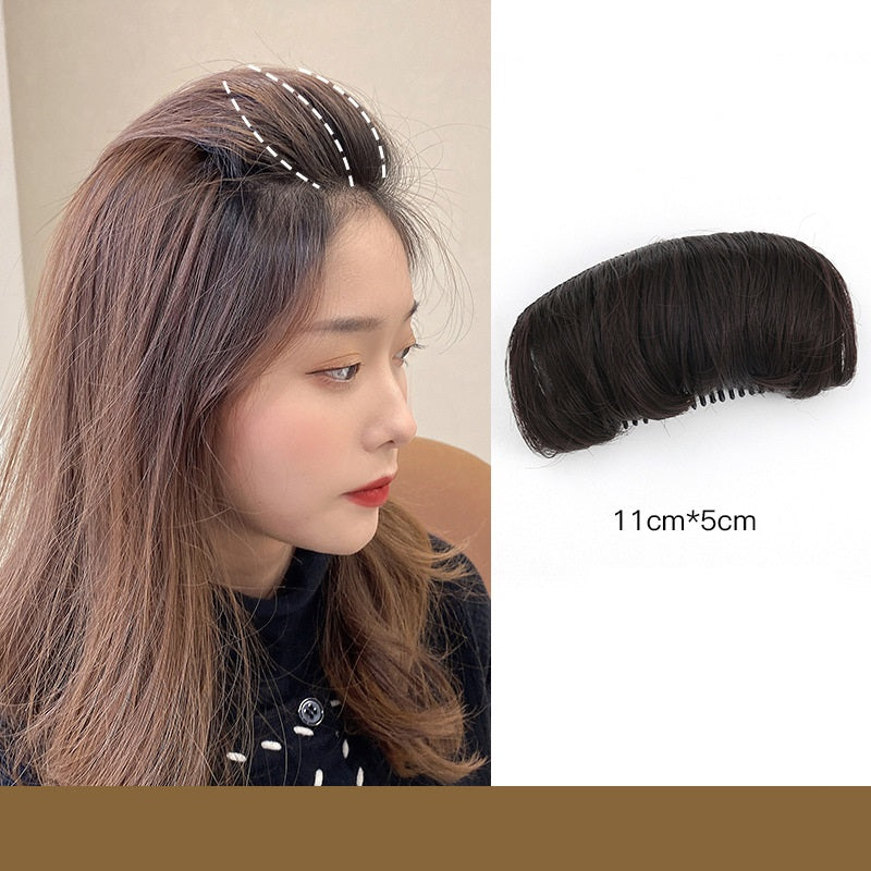 Wig piece for women, fluffy hair root, simulated hair pad, invisible hair top heightening and curling tool, hair pad artifact