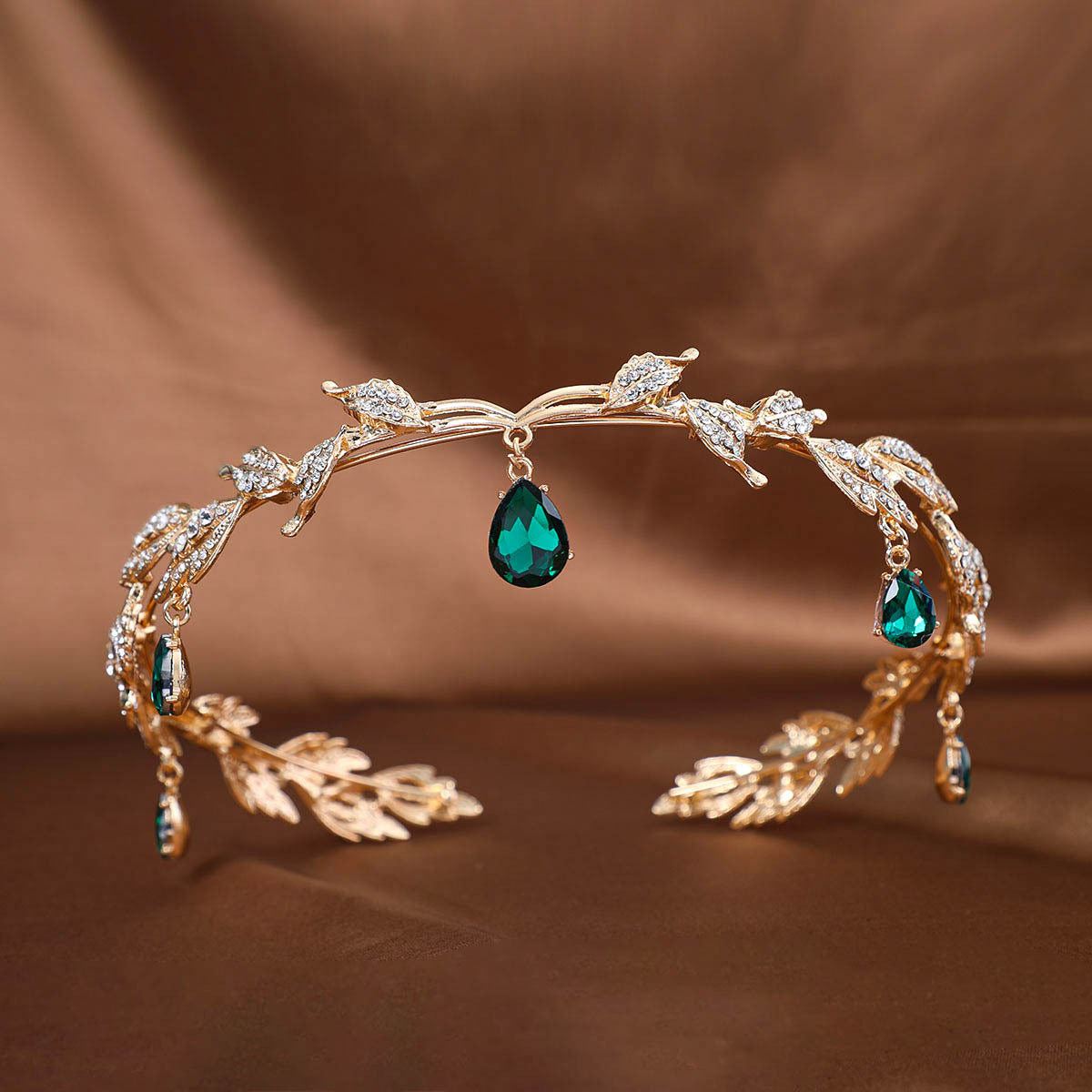 Exotic retro temperament tassel headdress female new rhinestone high-grade headband headband bridal crown hair accessories  (Available)