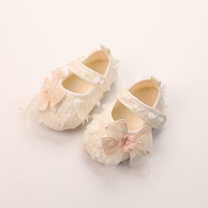 Baby Princess Shoes Non-slip Soft Bottom - White