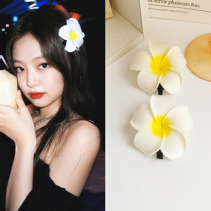 Dai costume seaside vacation plumeria hairpin travel photo headdress flower side clip small fairy hairpin