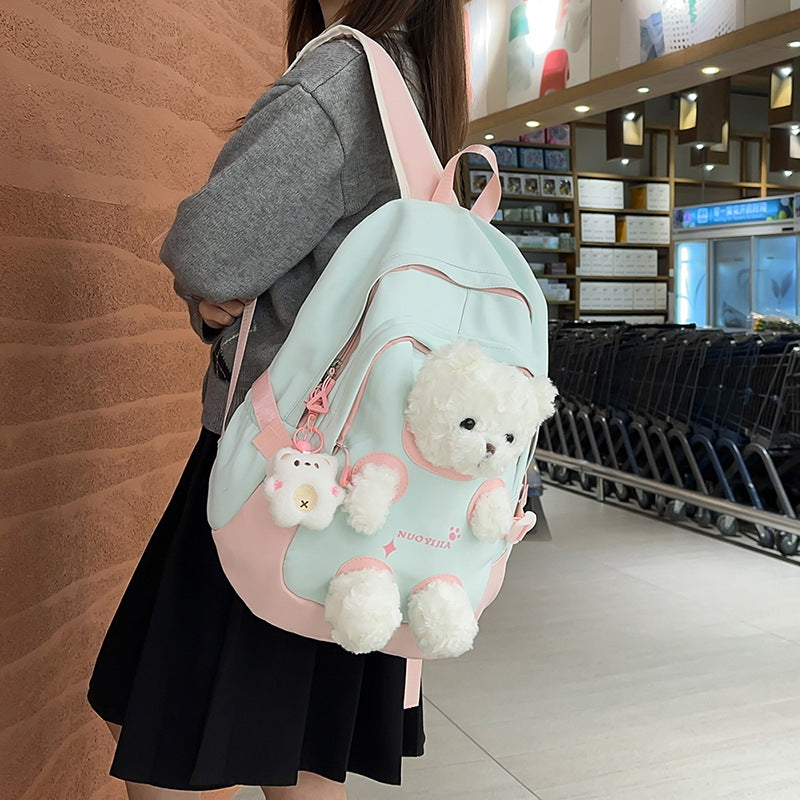 Cute Bear Schoolbag Junior High School College Backpack