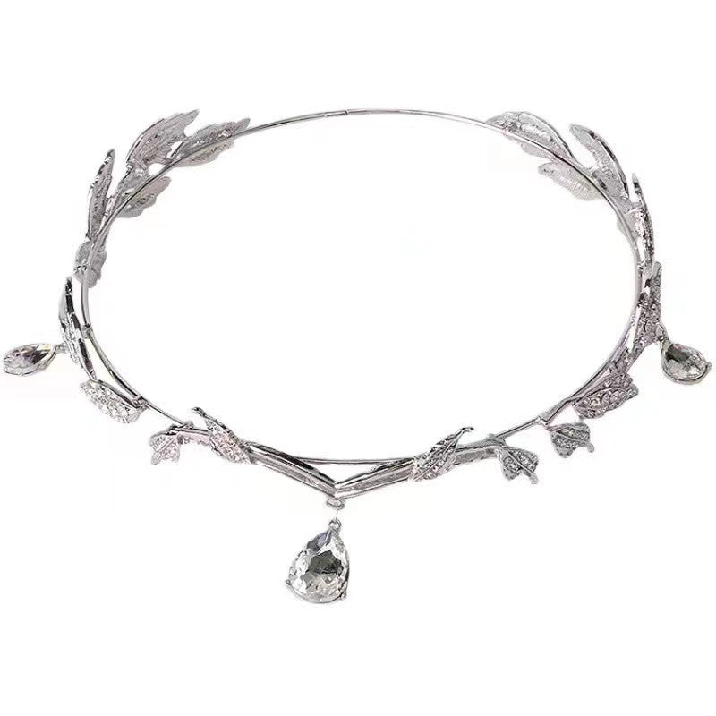 Exotic retro temperament tassel headdress female new rhinestone high-grade headband headband bridal crown hair accessories  (Available)