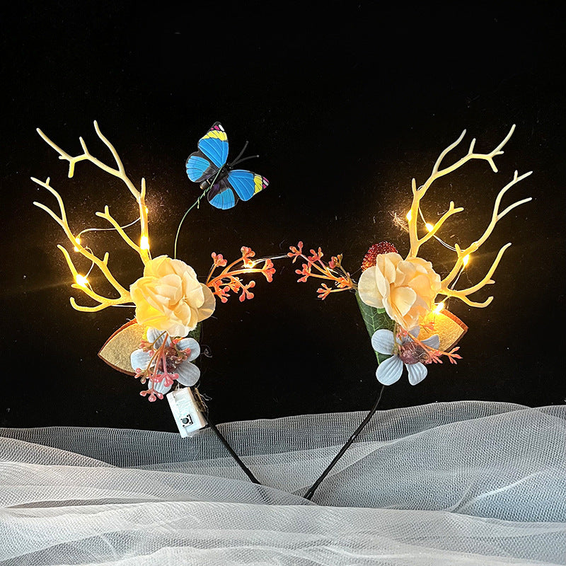 LED Light-Up Glowing Party Flower Headband