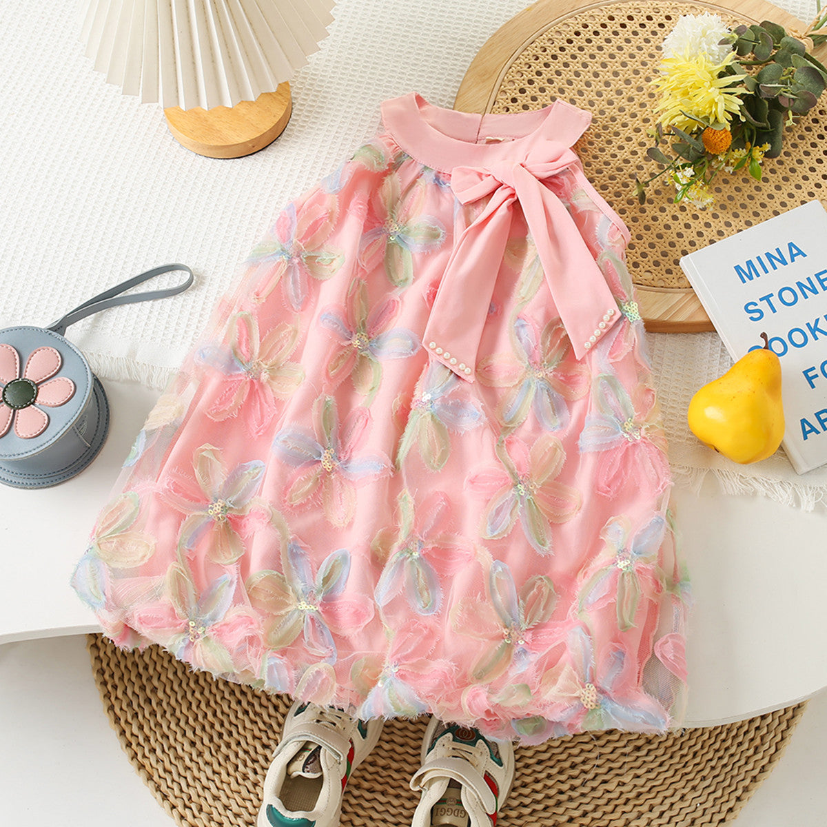 Baby girl bow princess dress