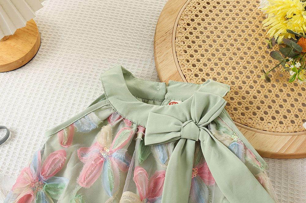 Baby girl bow princess dress