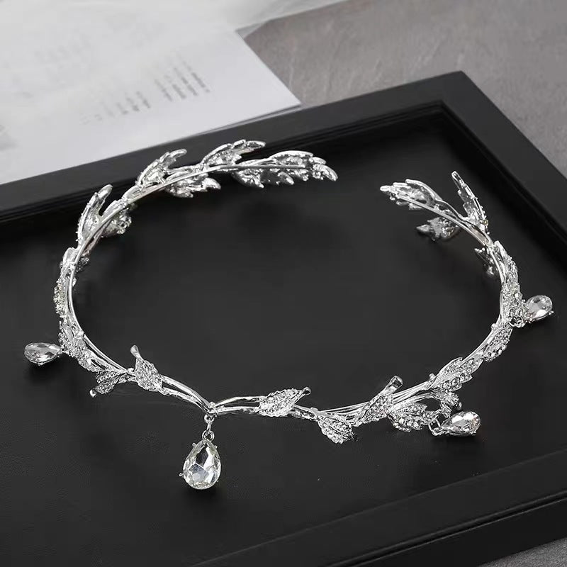 Exotic retro temperament tassel headdress female new rhinestone high-grade headband headband bridal crown hair accessories  (Available)