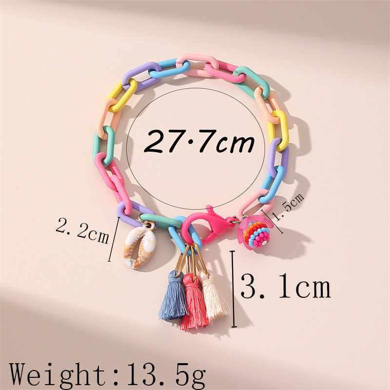 Tassel Shell Creative Design European And American Fashion Anklet