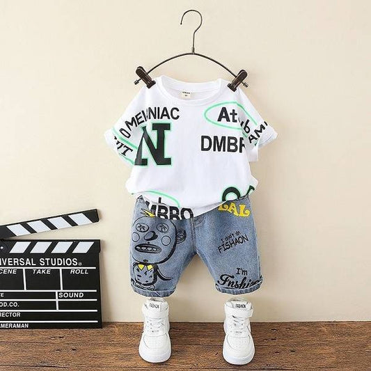 Boys Summer Clothes Handsome Children's Clothing Boys Suits