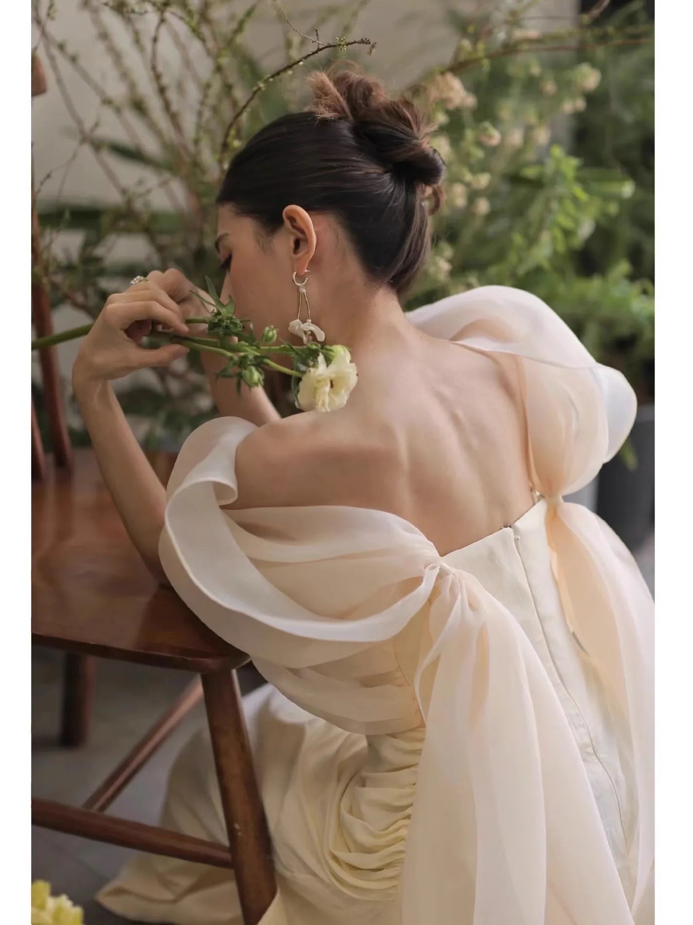 French Evening Party Dress Gown Temperament Sexy Slash Neck Celebrity Banquet Qipao Charming Bridal Wedding Cheongsam Vestidos