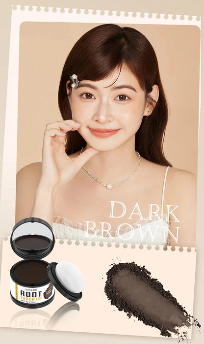 Lewedo Hair Line Powder 4g Black Root Cover Up Natural Instant Waterproof Hairline Shadow Powder Hair Concealer Coverage