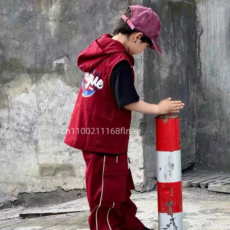 Street Dance Children's Trendy Clothing, Girls' Jazz Dance Clothing, Hip-hop Boys' Sets, Runway Performance Costumes