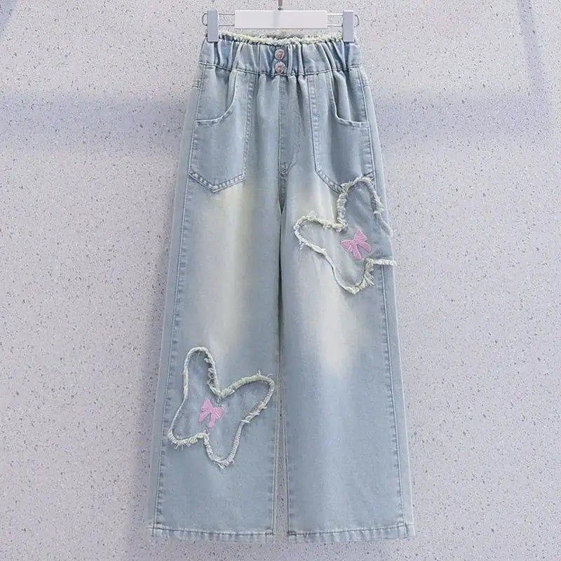 Child House Clothing Elementary Girl Summer Clothes Kids Set Korean Children's  Girly Setup Outdoor Top Girls Outfit Sets