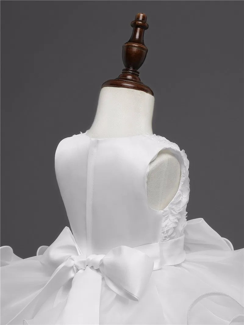 Flower Girl Dress For Wedding Baby Girl 2-8 Years Birthday Outfits Children's Girls First Communion Dresses Girl Kids Party Wear