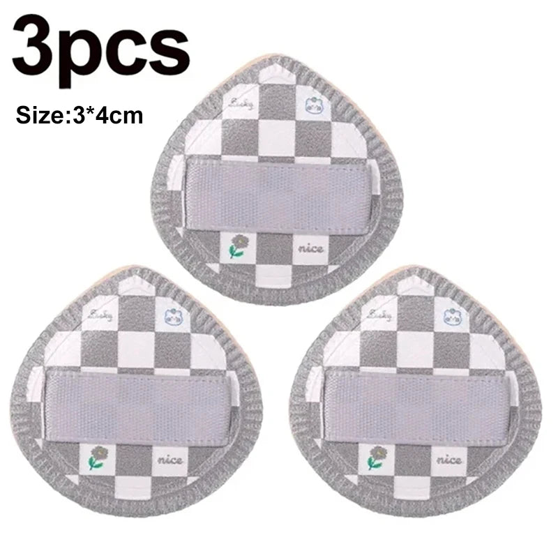 3pcs Mini Finger Puff Cosmetic Cushion Puff Concealer Foundation Detail Makeup Sponge Puff Set Professional Beauty Tools