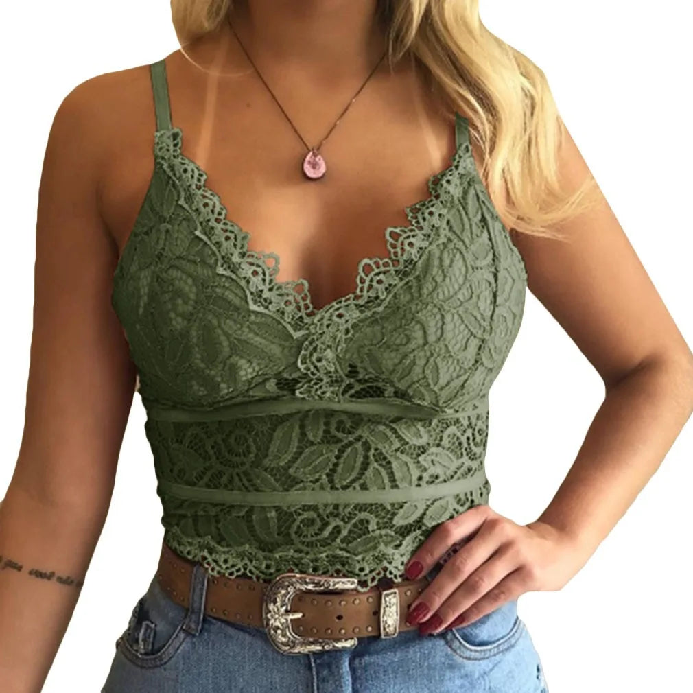 European American women vests women's clothing sexy perspective Lace suspenders Fashion outerwear underwear tank top vest