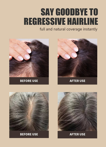 Lewedo Hair Line Powder 4g Black Root Cover Up Natural Instant Waterproof Hairline Shadow Powder Hair Concealer Coverage