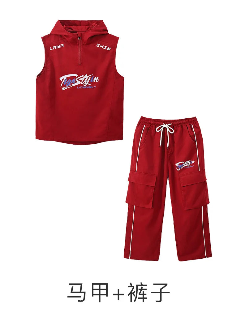 Street Dance Children's Trendy Clothing, Girls' Jazz Dance Clothing, Hip-hop Boys' Sets, Runway Performance Costumes