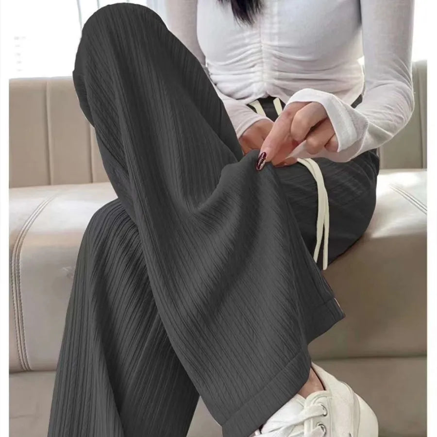 Women's Pencil Pants Jogger Sweatpants Thin Material Seven/Nine Points Length Boting Trousers for Spring Season