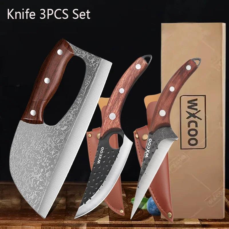 Stainless Steel Kitchen Multifunctional Labour-saving Chopping Knife Fruit Vegetable Cutting Knife Meat Cleaver Butcher Knife