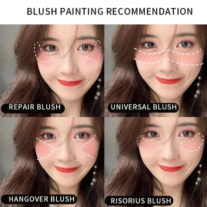 When You Put Blush in a Milk Bottle and Press It Lightly, the Makeup Becomes Clear and the Korean-Style Color Is Well Displayed, with the Color Rising up for a Light and Natural Look, and Is Easy to Apply.