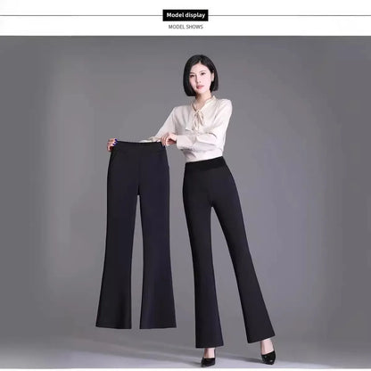 Fashionable Casual Pants Women's Slimming Micro-flared Loose Fit Korean Style Long Trousers Versatile Casual Bell Bottoms