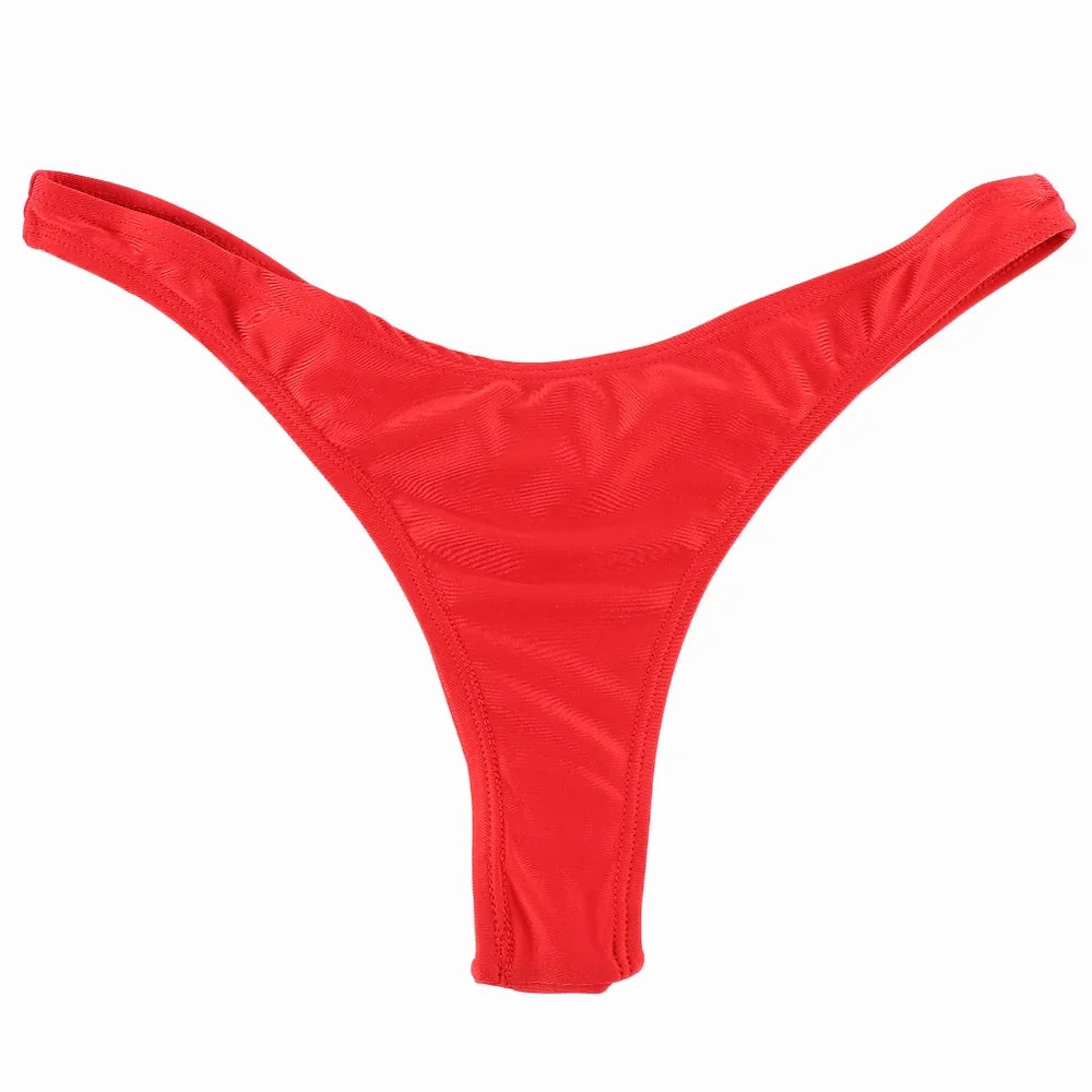 Classic Cut Short Bottoms Biquini Swim Ladies Swimsuit Women Briefs Bikini Bottom Side Ties Brazilian Thong Swimsuit