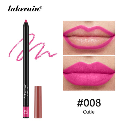 Lipliner Pencil Waterproof Matte Red Contour Tint Lipstick Long Lasting Non-stick Cup Moisturising Lips Makeup 12 Colors