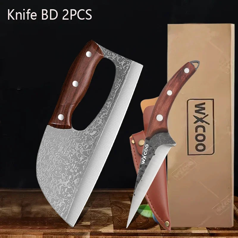 Stainless Steel Kitchen Multifunctional Labour-saving Chopping Knife Fruit Vegetable Cutting Knife Meat Cleaver Butcher Knife