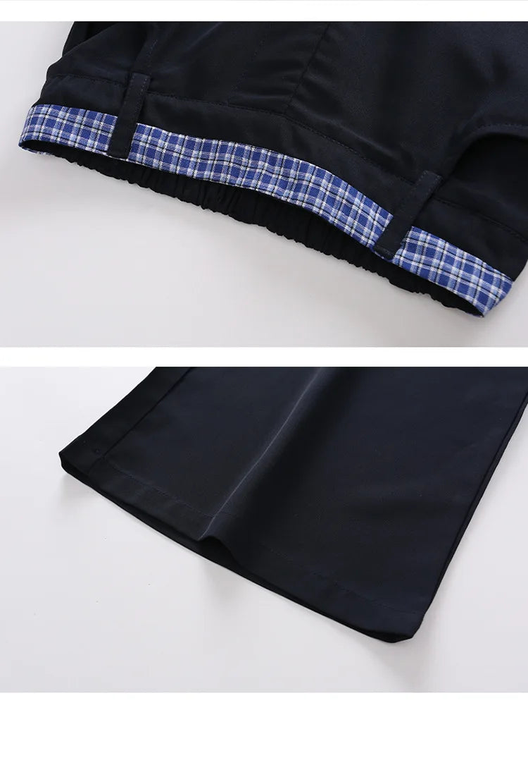 Children Girls Clothing Set Spring Autumn Plaid Long Sleeve Patchwork Shirts + Pants 2pcs School Kids Suit for Teen Girl Clothes
