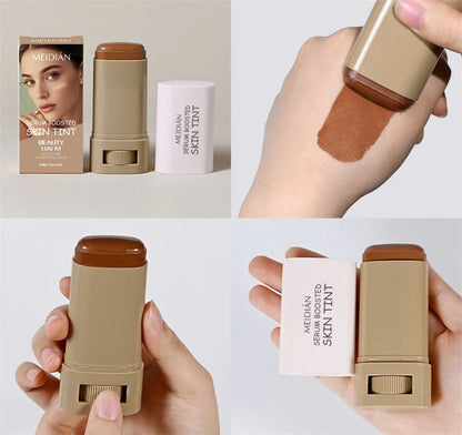 Stick Foundation Balm Brighten Skin Tint Foundation Stick Smooth Plumper Hight Coverage Travel Bronze Foundation Stick Makeup