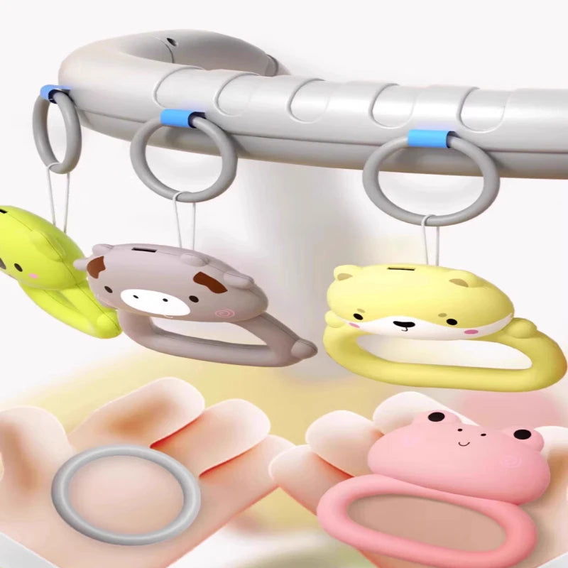 Baby Activity Gym with Kick Piano, 7-in-1 Play Mat, Walker & Rattles - Educational Toy for Infants Newborn to Toddlers 2 Years
