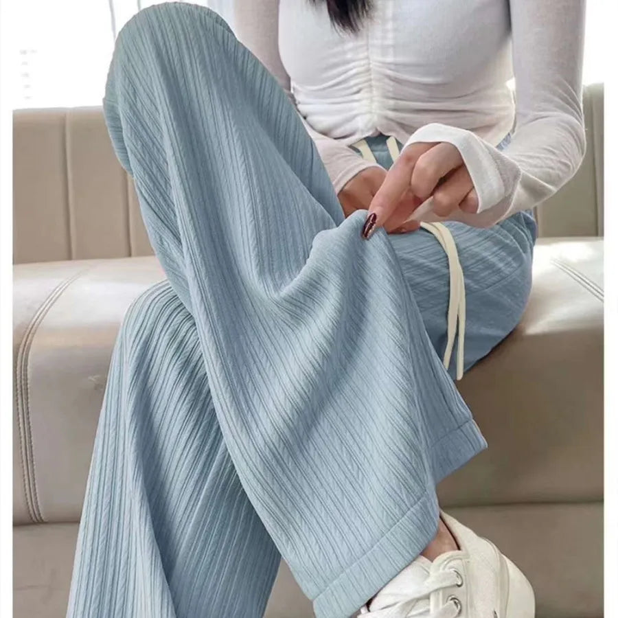 Women's Pencil Pants Jogger Sweatpants Thin Material Seven/Nine Points Length Boting Trousers for Spring Season