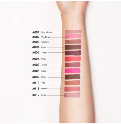 Lipliner Pencil Waterproof Matte Red Contour Tint Lipstick Long Lasting Non-stick Cup Moisturising Lips Makeup 12 Colors