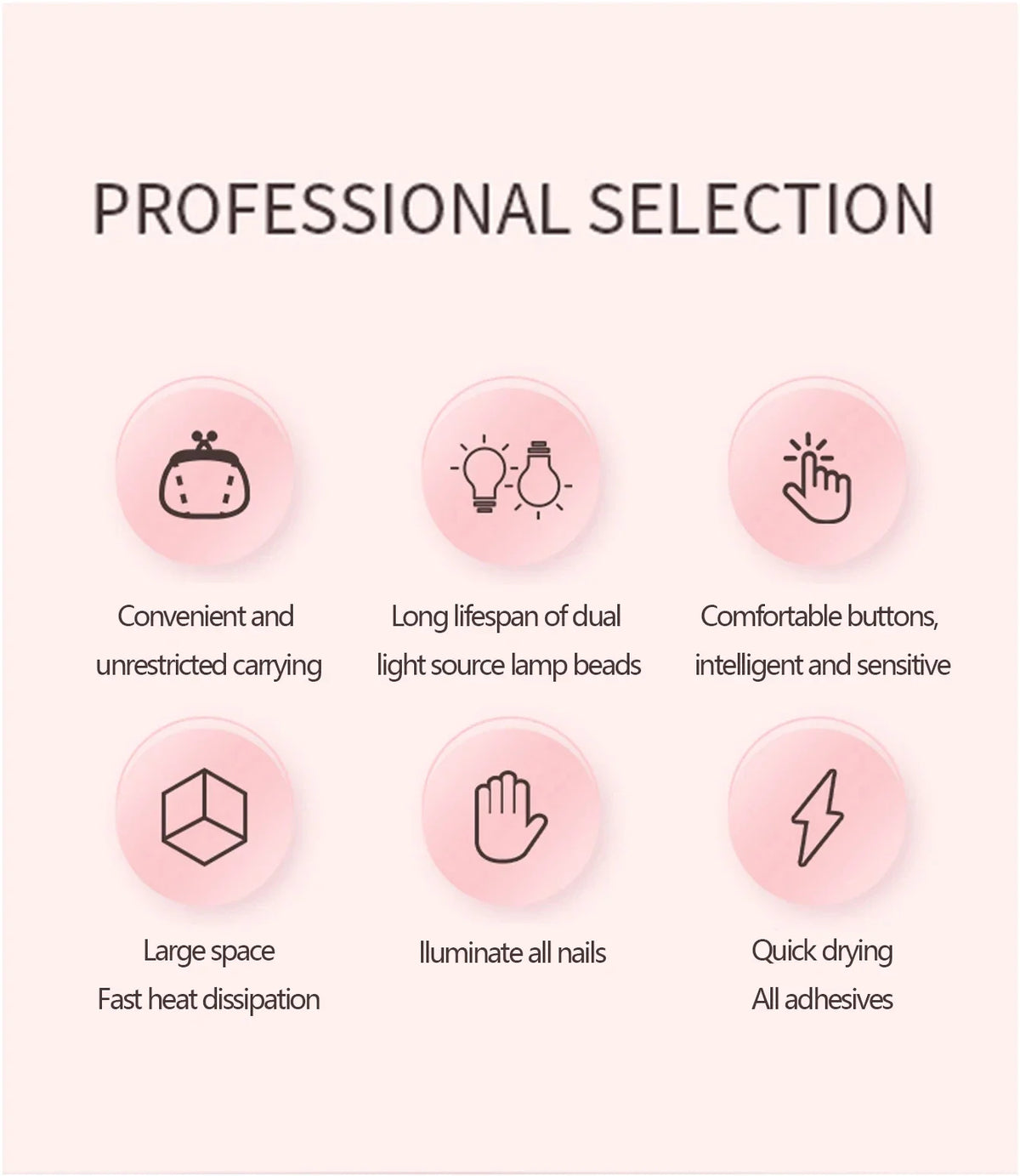 LED Nail Lamp Half Moon Beauty and Brightening Beauty Salon Desktop Lamp Eyelash Beauty Makeup Eye Care Nail Art Special Lights