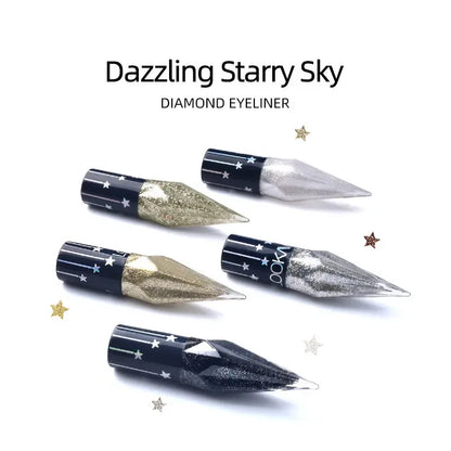 Eye Shadow Pearlescent Diamond Eye Shadow Liquid multicolor Sequins MakeUp Smooth Mini Fine Brush Eyeliner Shine And Head DIY