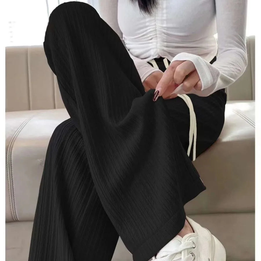 Women's Pencil Pants Jogger Sweatpants Thin Material Seven/Nine Points Length Boting Trousers for Spring Season