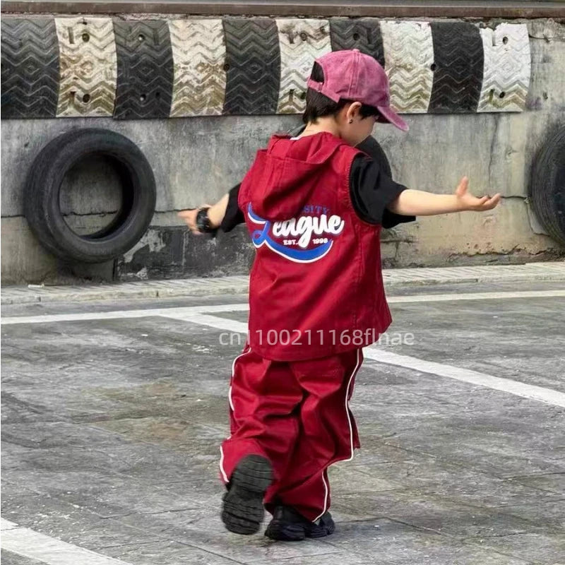 Street Dance Children's Trendy Clothing, Girls' Jazz Dance Clothing, Hip-hop Boys' Sets, Runway Performance Costumes