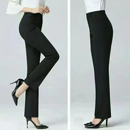 Simple Casual Women Suit Pants Straight Leg Pants Office Ladies Female Trousers Versatile Business Casual Pants Office Trousers