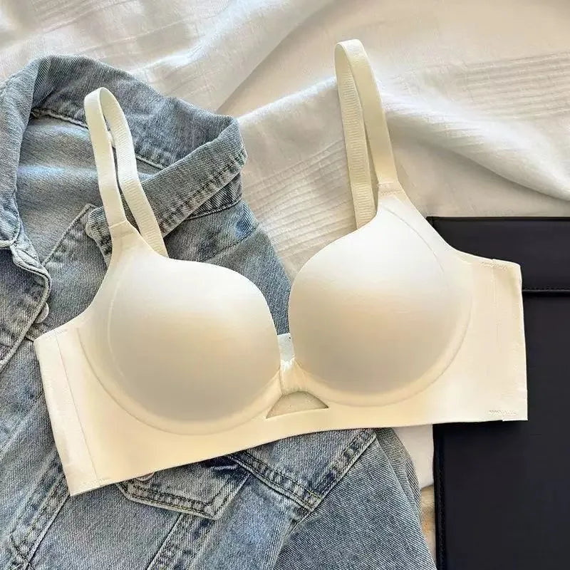 Wireless Push Up Bra for Small Breasts Lift Support Anti Sagging No Underwire Seamless Invisible Comfort Bras for Women