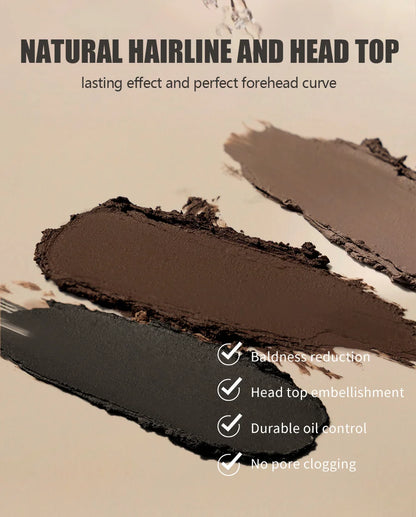 Lewedo Hair Line Powder 4g Black Root Cover Up Natural Instant Waterproof Hairline Shadow Powder Hair Concealer Coverage
