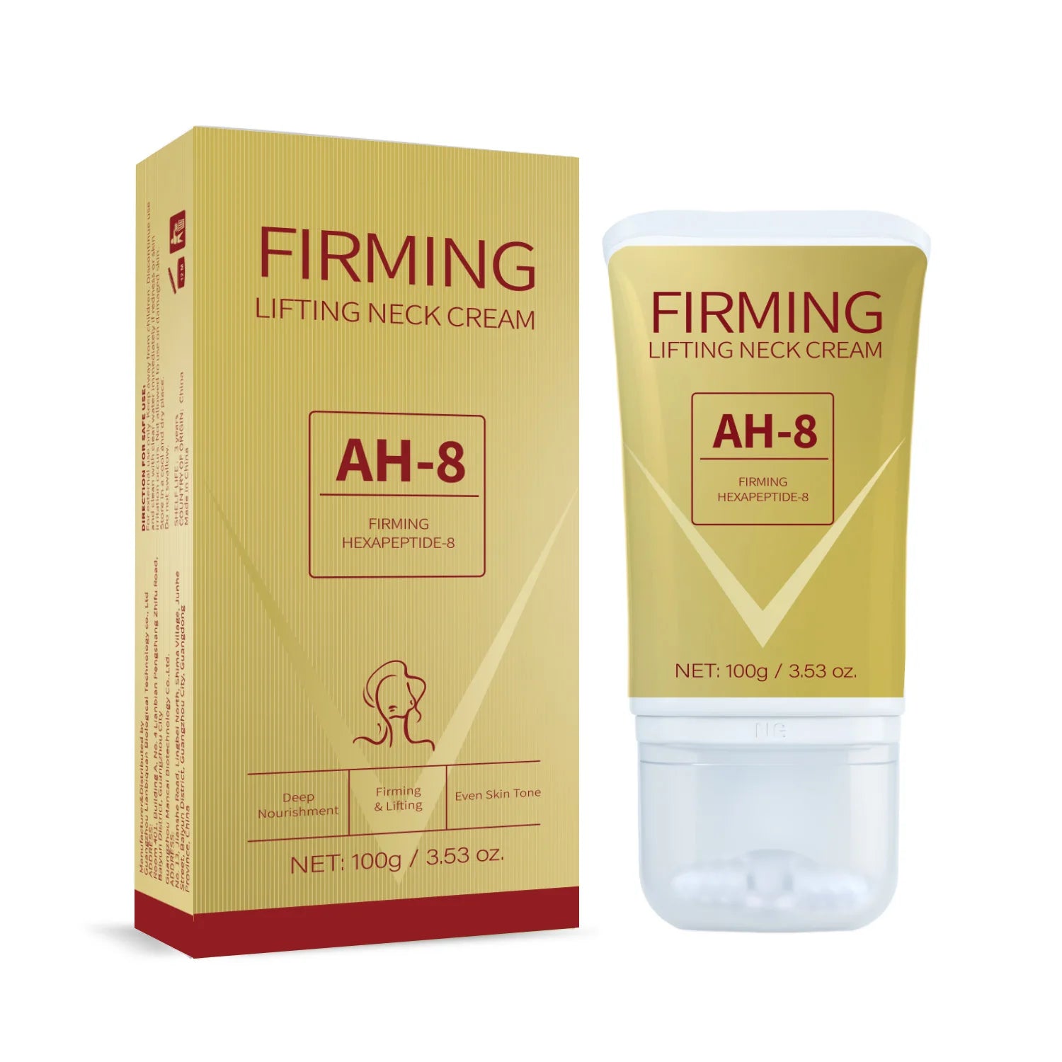 Firming Lifting Neck Cream for Crepey Skin Comfort Roller Neck Cream Deeply Moisturizing Tightening Lotion Skin Care