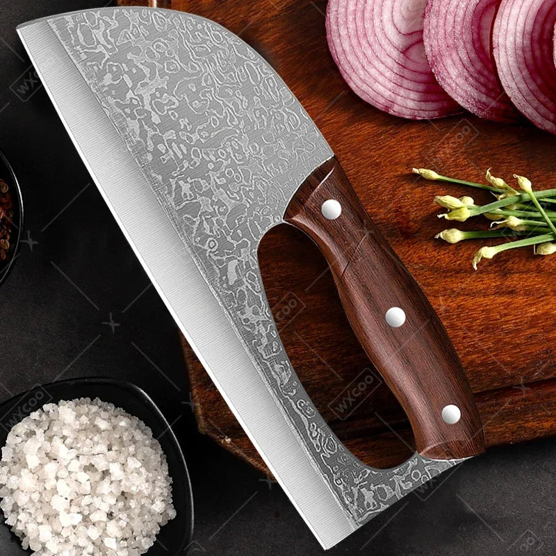 Stainless Steel Kitchen Multifunctional Labour-saving Chopping Knife Fruit Vegetable Cutting Knife Meat Cleaver Butcher Knife