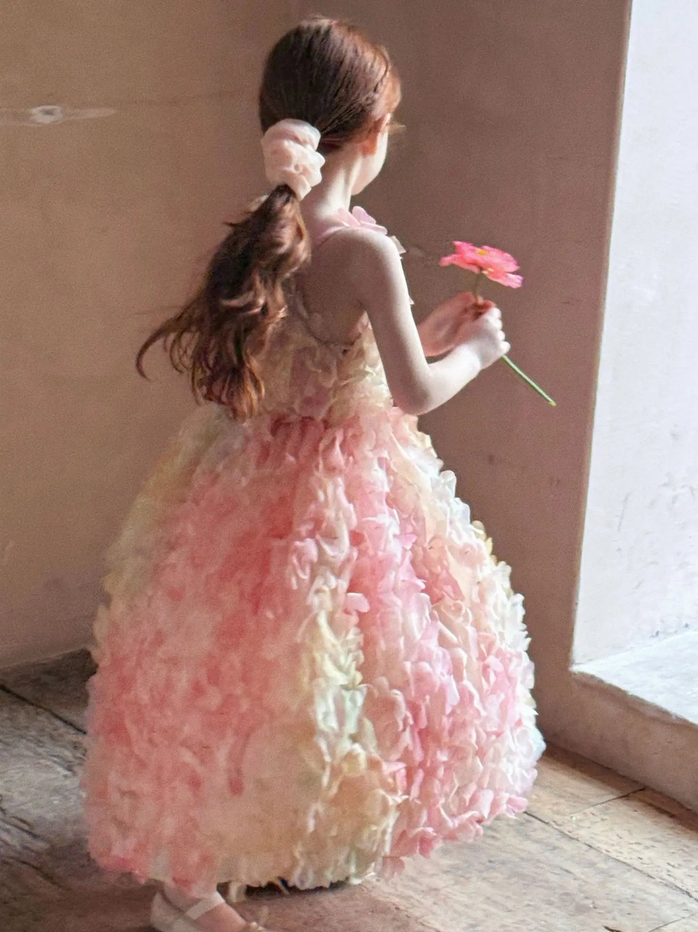 Children Heavy Industry Flower Dress Girls Birthday Banquet Princess Dress Children High End Performance Dress