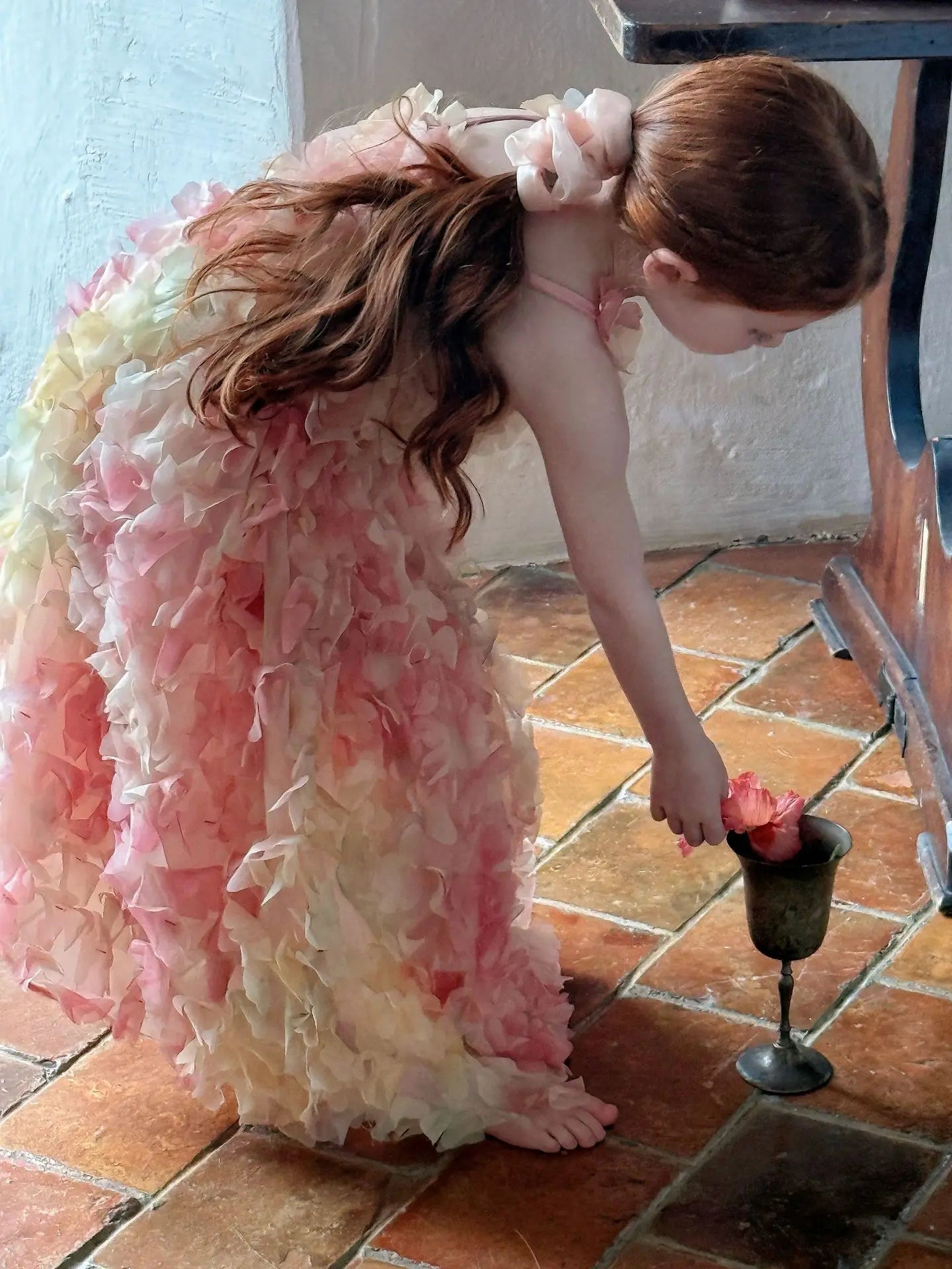 Children Heavy Industry Flower Dress Girls Birthday Banquet Princess Dress Children High End Performance Dress