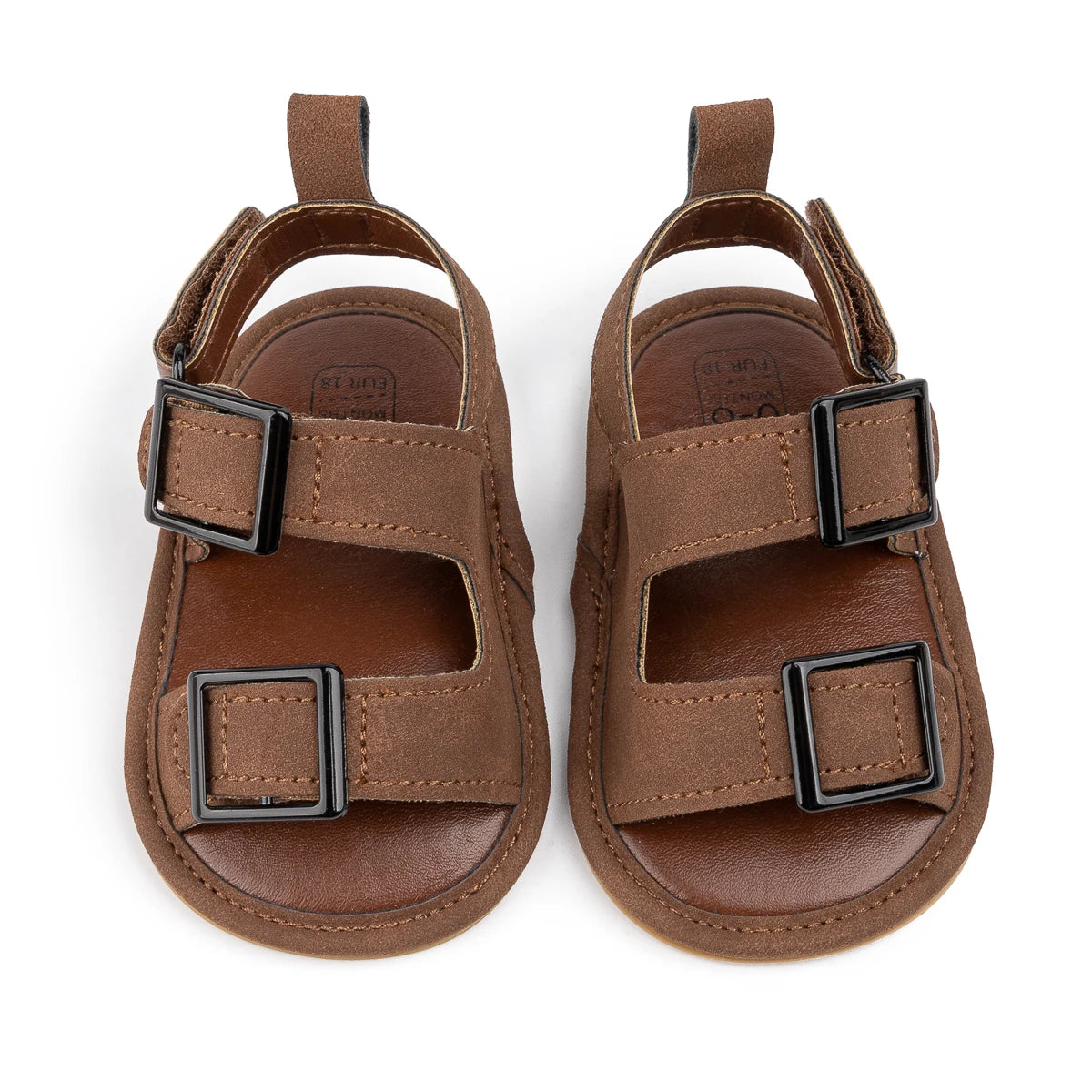 Casual Style Buckle Decoration Beach Baby Sandals Anti-slip Comfortable Soft-soled Baby First Walkers
